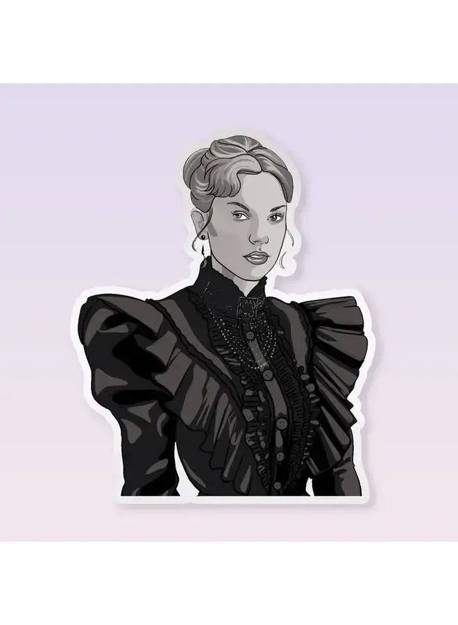 Taylor Black and Grey Sticker