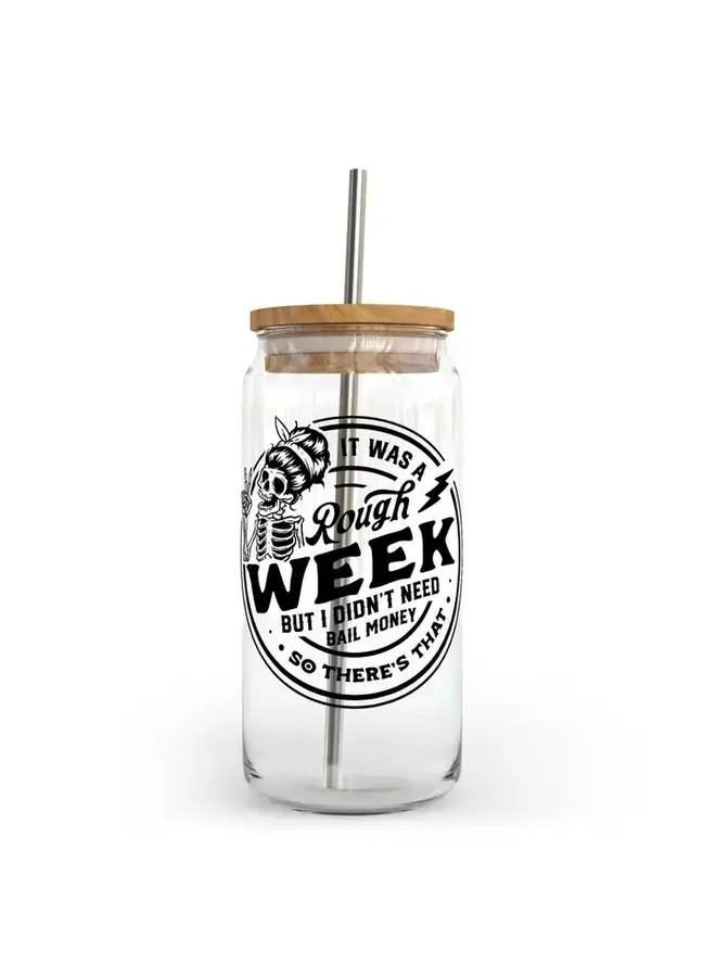 Rough Week Tumbler W Bamboo Lid