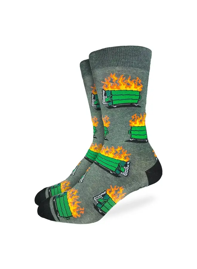 Men's Dumpster Fire Socks
