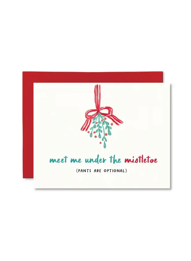 Meet Me Under the Mistletoe Card