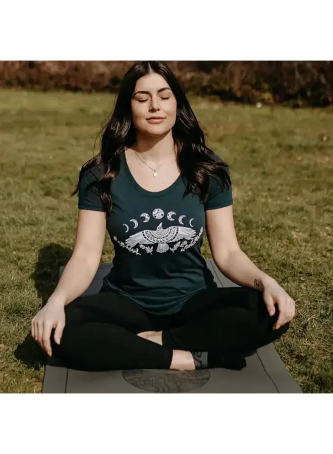 Raven Moon Phase Bamboo Tee