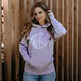 Fern Peace Plush Hoodie In Lilac