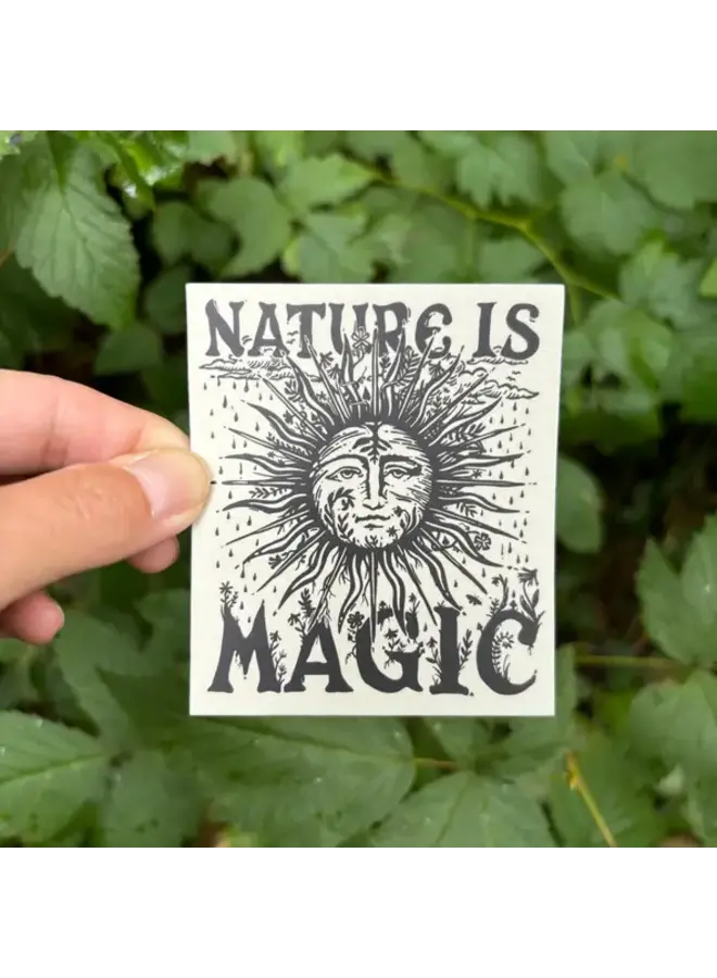 Nature is Magic- Sun Sticker