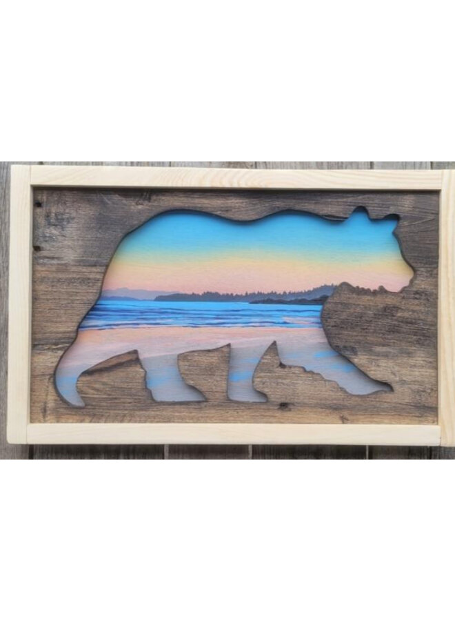Sunset Tofino Bear Wall Art