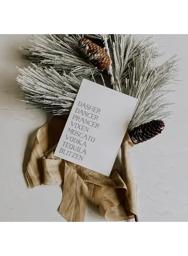 Drunk Reindeers Card