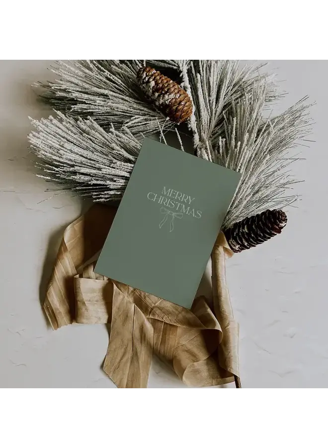 Merry Christmas Bow Card