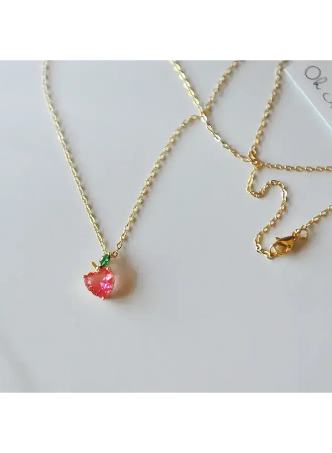 Peach Necklace