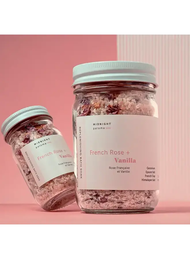 French Rose + Vanilla Replenishing Bath Soak