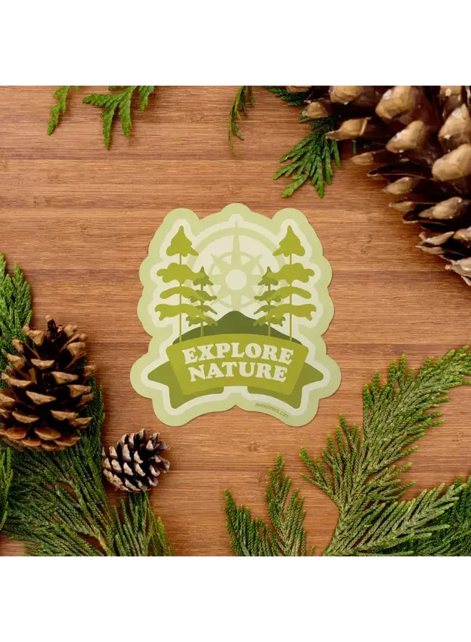 Explore Nature Forest Sticker