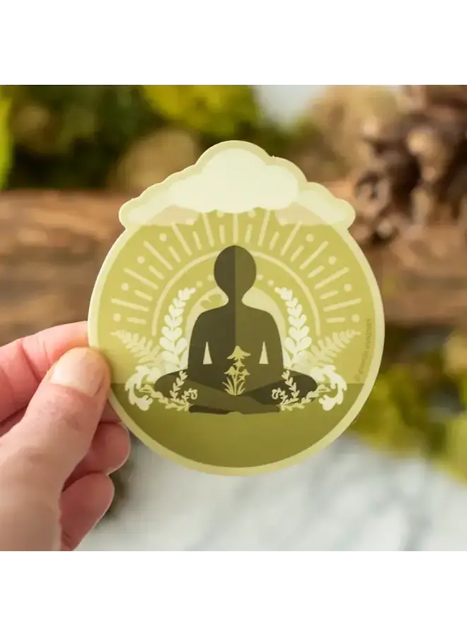 Lotus Yoga Meditation Sticker