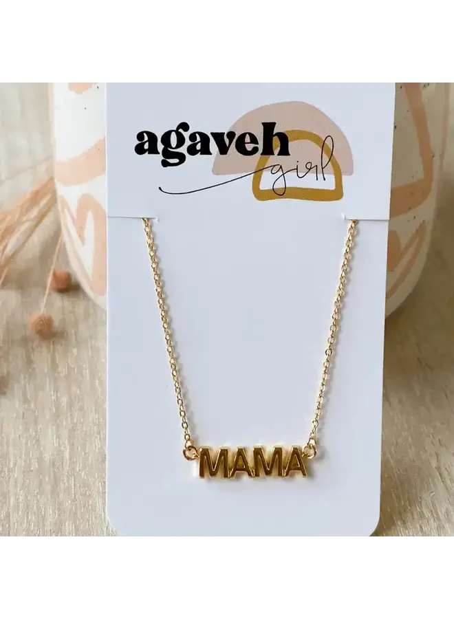 Simple "MAMA" Necklace
