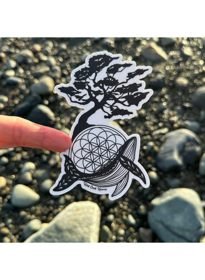 Arbutus Whale Sticker