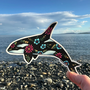 Colourful Tattoo Orca Sticker