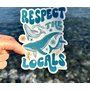Respect the Locals Whale Sticker