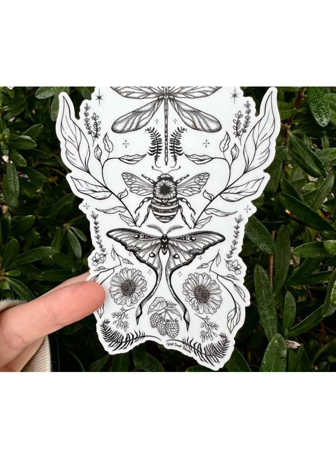 Flying Cottage Sticker