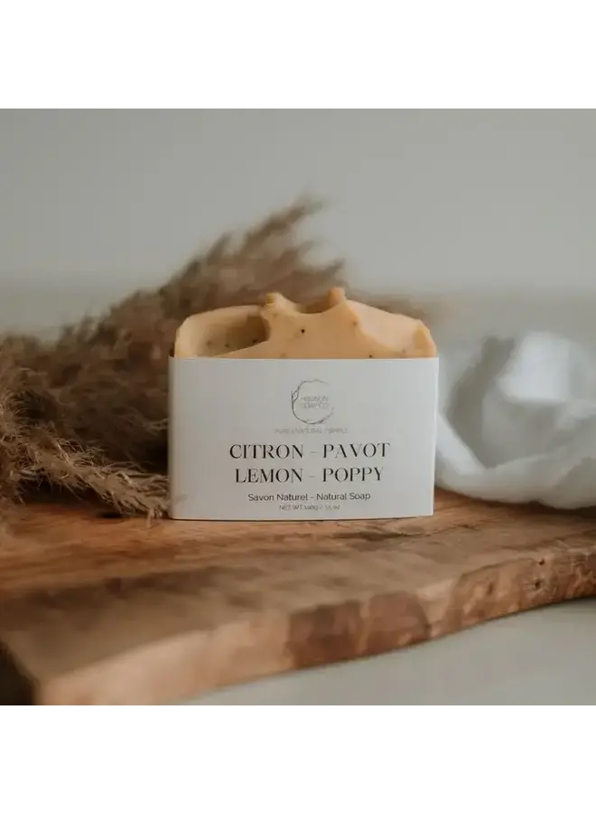 Lemon + Poppy Soap