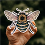 Sunflower Bee Sticker