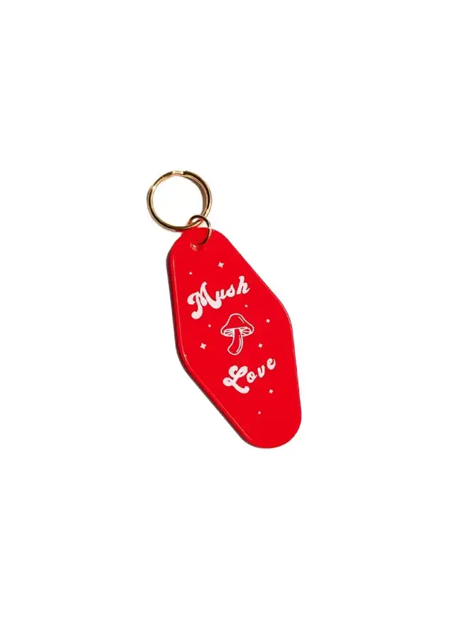 Mush Love Motel Tag Keychain