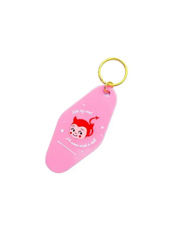 Sold My Soul Motel Tag Keychain