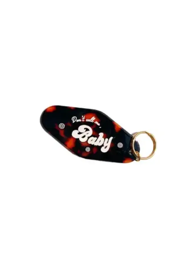 Don't Call Me Baby Motel Tag Keychain