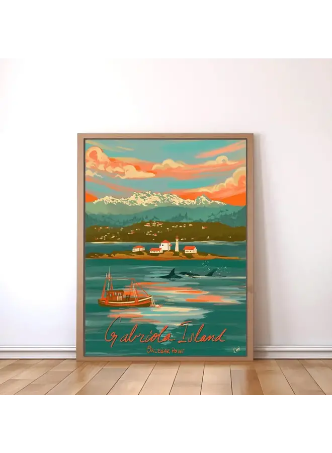 Gabriola Island (Lighthouse) Poster Print