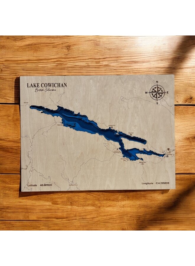 Lake Cowichan Bathymetric Map