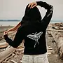 Luna Moth + Lotus Chakra Womens Zip Up Hoodie