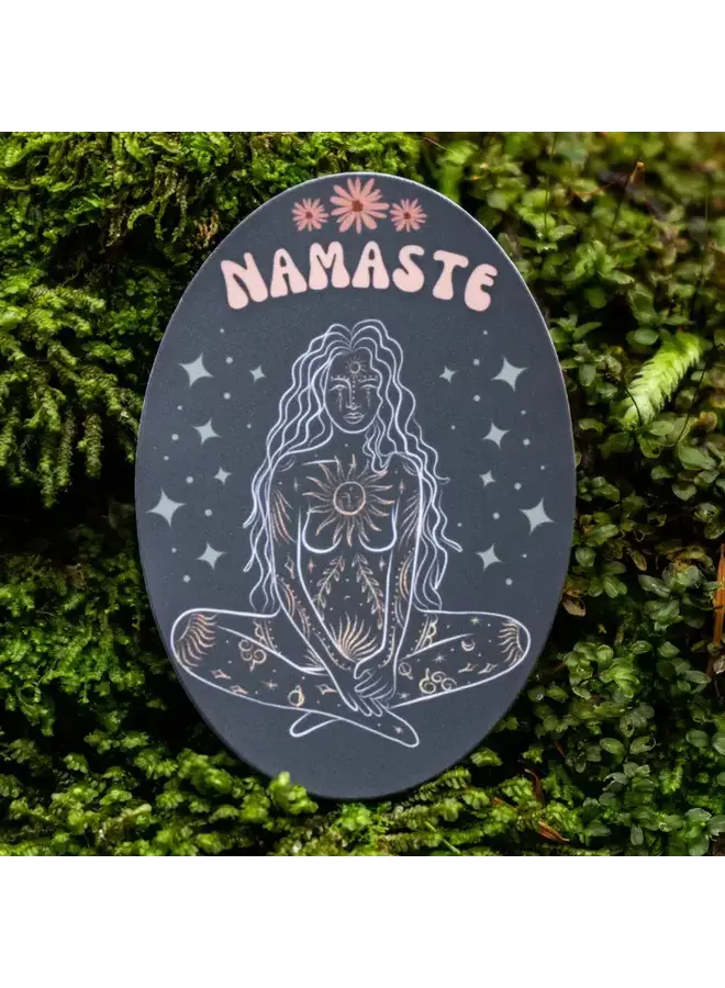 Namaste Meditation Sticker