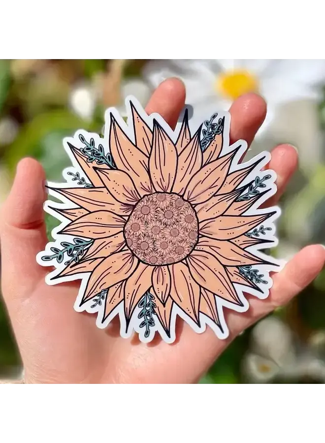 Bohemian Sunflower Sticker