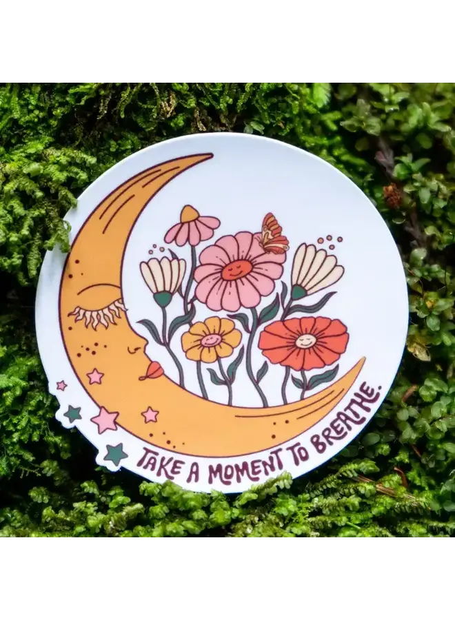 Take A Moment To Breathe Sticker