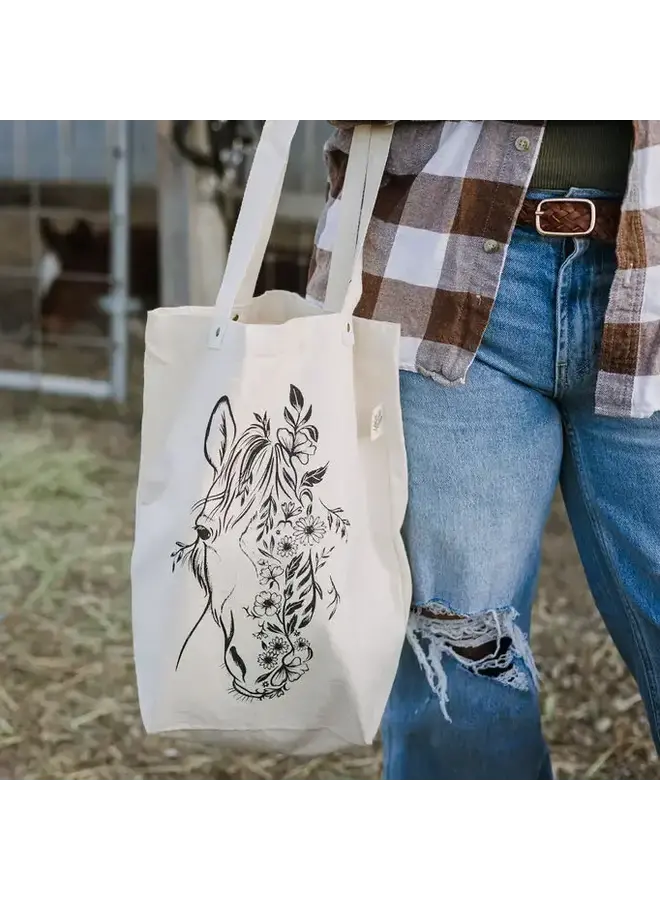 Horse Canvas Tote Bag