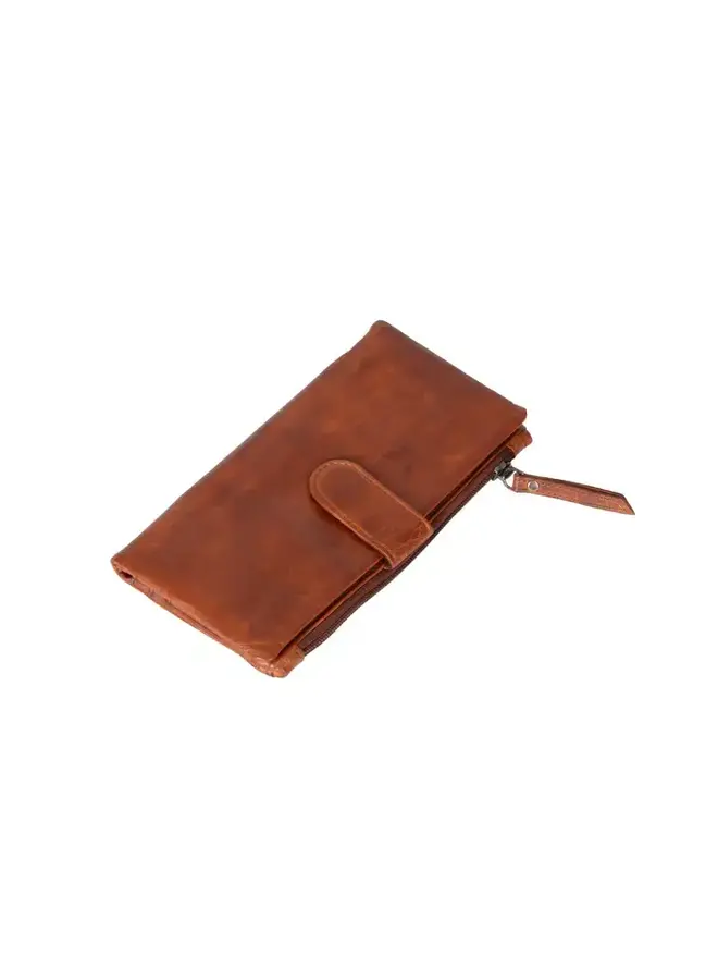 Cyndy Leather Wallet Cognac