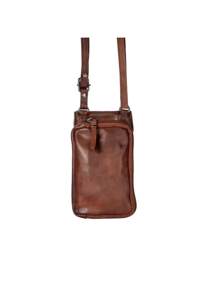 Brown Elk Phone Shoulder Bag
