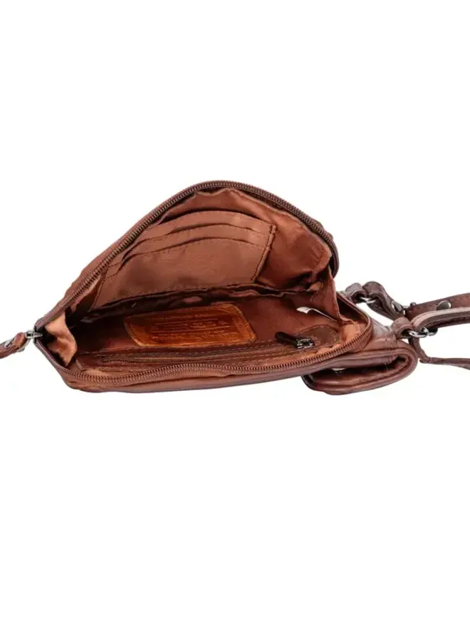 Brown Elk Phone Shoulder Bag
