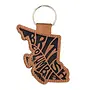 British Columbia Keychain Rawhide