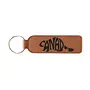 Canada Beaver Keychain Rawhide