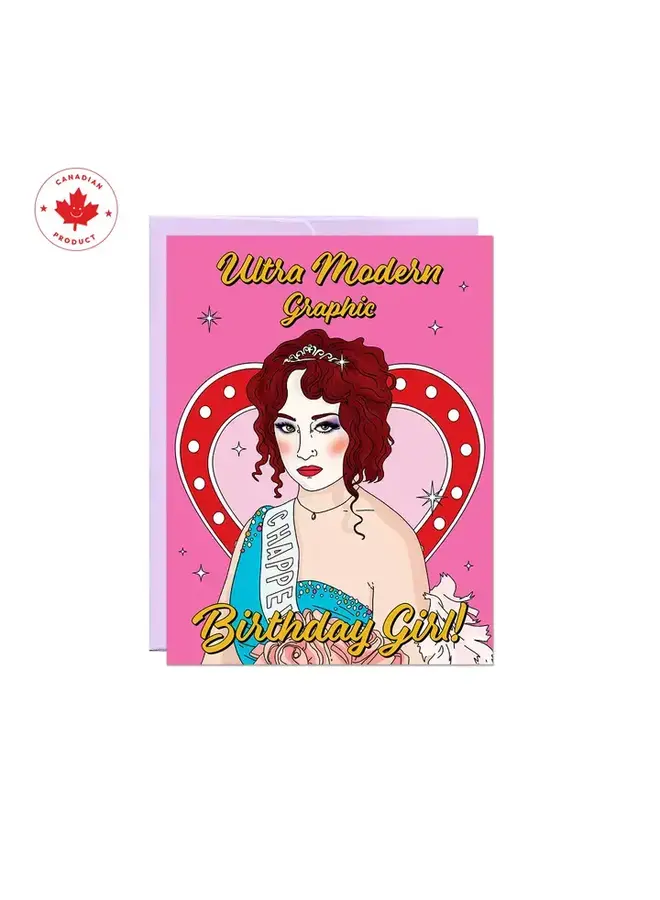 Ultra Modern Birthday Girl Card
