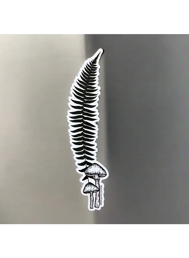 Mushroom Fern Magnet