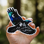 Northern Lights Nature Raven Sticker