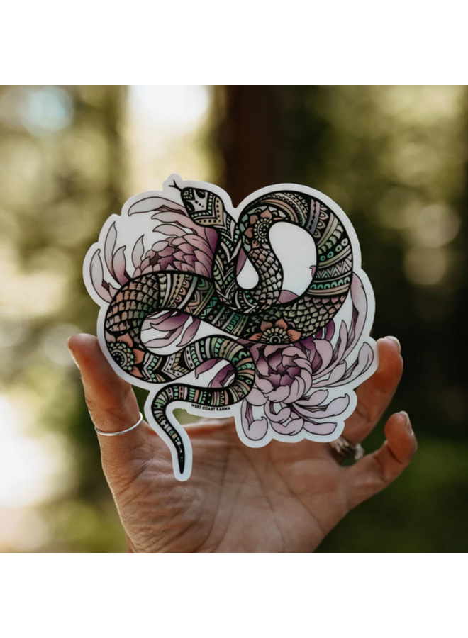 Feminine Snake Sticker