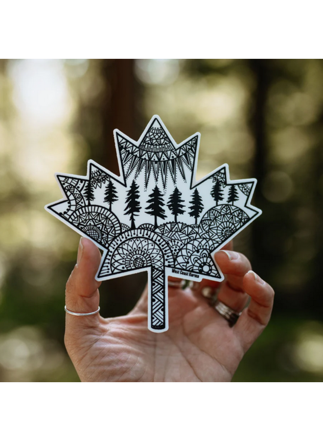 Nature Canadian Maple Leaf Sticker