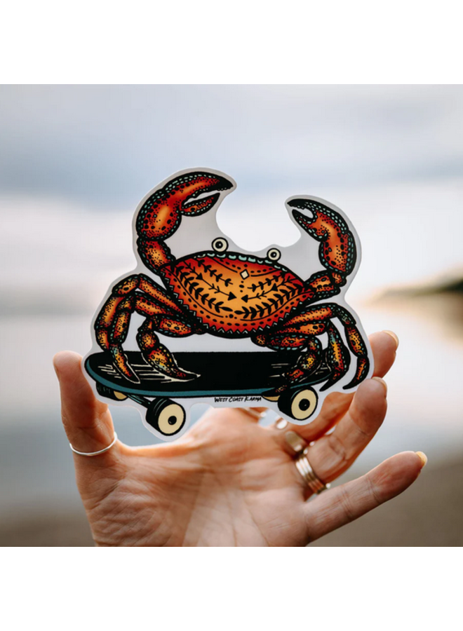 Rad Crab Sticker