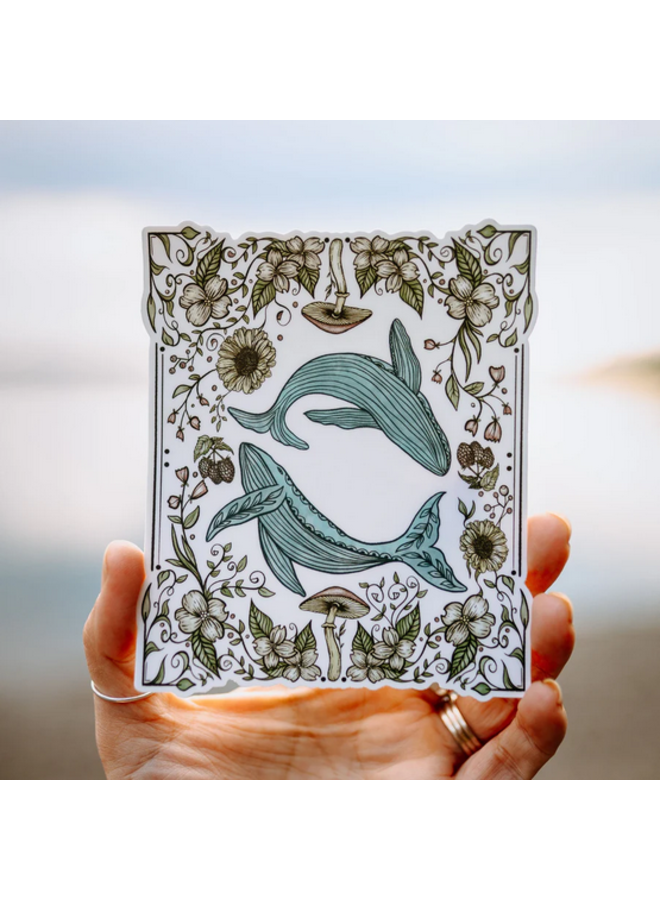 Land And Sea Watercolour Sticker