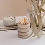 Speckled Grey Ceramic Match Pot