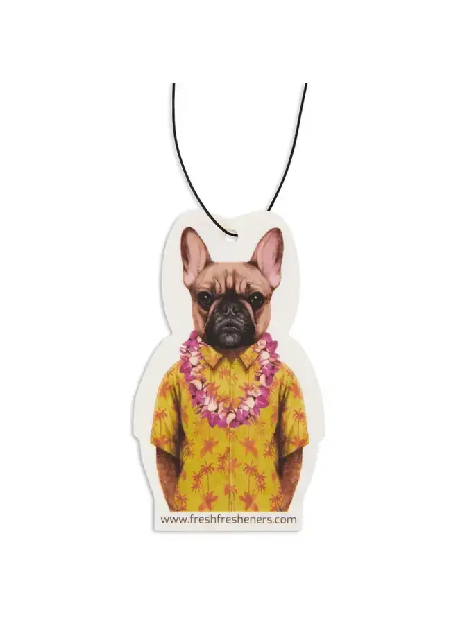 Frenchie in Hawaii Air Freshener