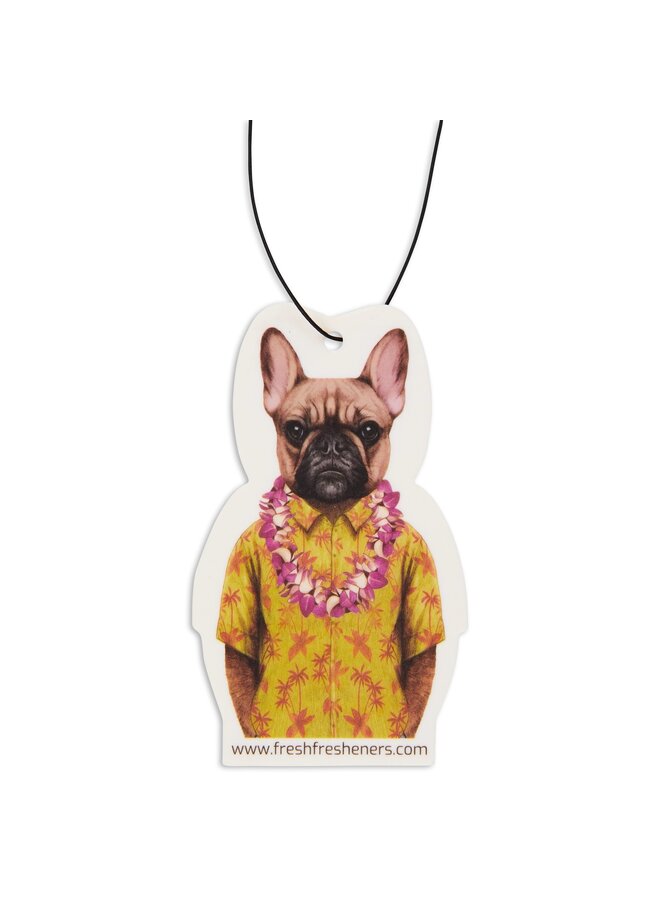 Frenchie in Hawaii Air Freshener