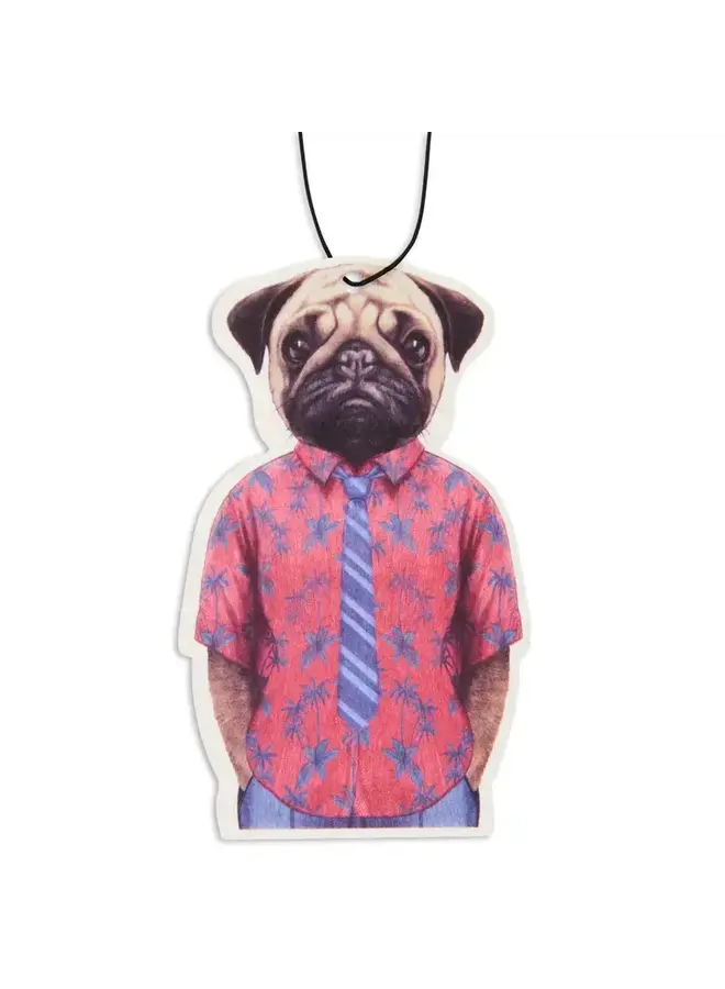 Pug in Hawaii Air Freshener