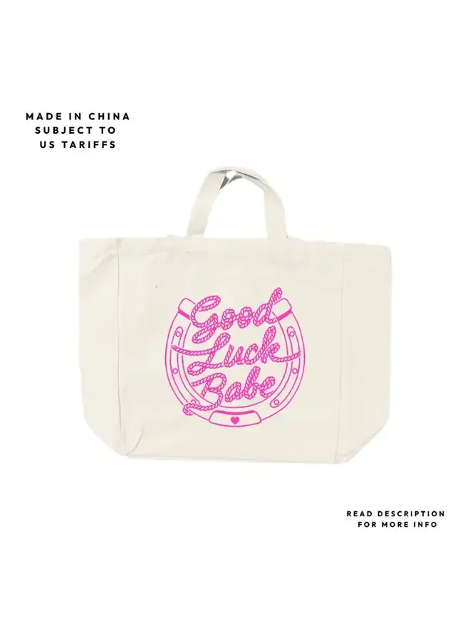 Good Luck Babe Organic Canvas Tote