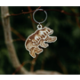 Nature Bear Wooden Keychain