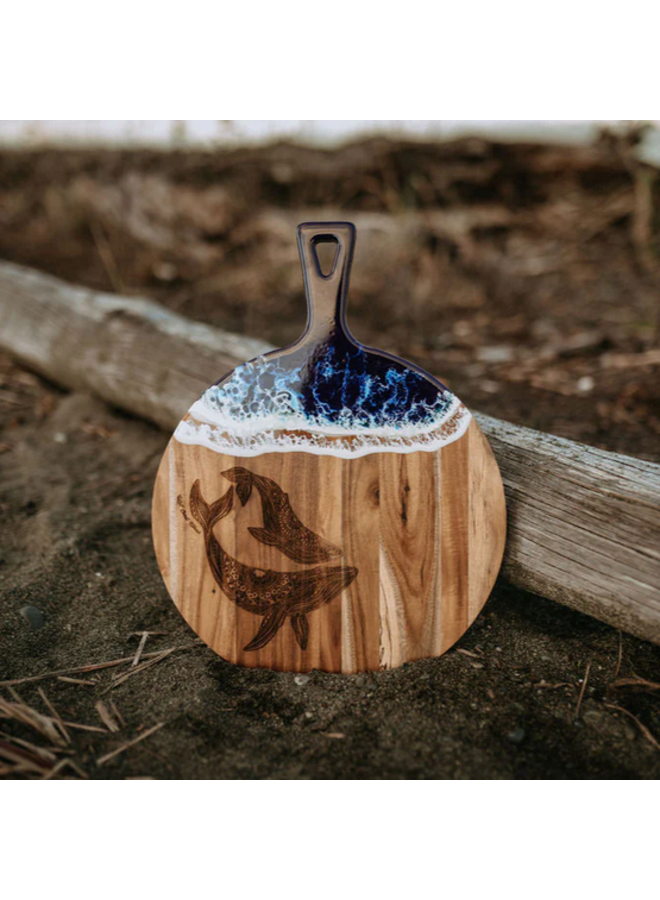 Humpback Acacia Wood & Resin Charcuterie Board